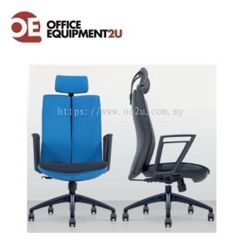 Presidential High Back PU Leather Chair c/w Nylon Rocket Base (THALASSA Series)