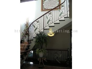 WIST 02- Wrought Iron Staircase Railing