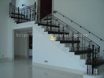 WIST 05- Wrought Iron Staircase Railing