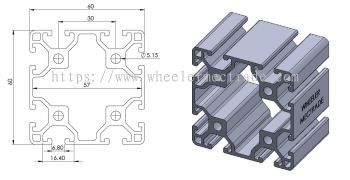 Aluminium Profile 60 x 60 