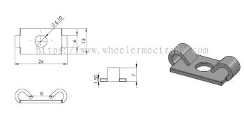 C Connector for Aluminium Profile P6 Series