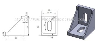 L Bracket for Alu Profile 30 x 30 AL03