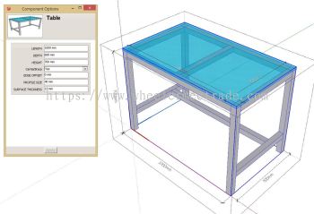 Standard Table Structure Lean Workstation