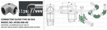 APJ-A90-AO CONNECTOR OUTER TYPE 90 DEG