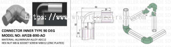 APJ-B90-AO CONNECTOR INNER TYPE 90 DEG