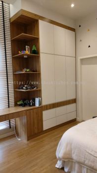 SWING DOOR WARDROBE WITH STUDY TABLE 