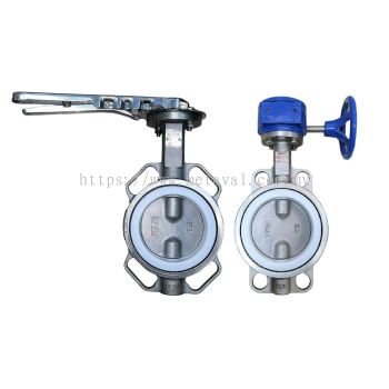 NOREX Fully SS Butterfly Valve - Gear or Lever Handle