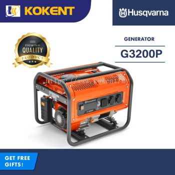 HUSQVARNA G3200P 3000W GENERATOR WITH 6.5HP PETROL ENGINE