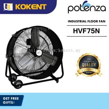 POTENZA HVF75N Heavy Duty Powerful 30 30 Inch Industrial Floor Fan 18120m3h Air Flow Motor Overheat Protection