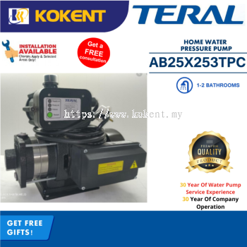 TERAL WATER BOOSTER PUMP AB25X253TPC (0.5HP) Suitable For 1-2 Bathroom