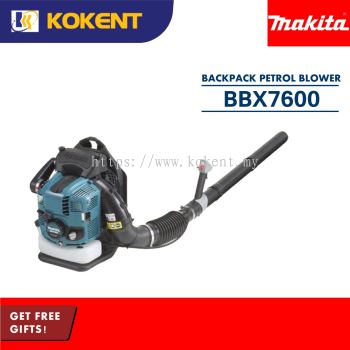 Makita Back Pack Petrol Blower 75.6mL, 4-Stroke, 10.2kg BBX7600