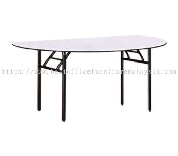 HALF ROUND BANQUET TABLE (16mmTHK Melamine Top)- banquet table taman tun dr ismail | banquet table bukit damansara | banquet table bangsar