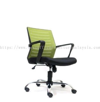 BURNLEY LOW BACK ERGONOMIC MESH OFFICE CHAIR WITH CHROME METAL BASE-ergonomic mesh office chair sea park pj | ergonomic mesh office chair bukit bintang city centre | ergonomic mesh office chair top 10 best comfortable office chair