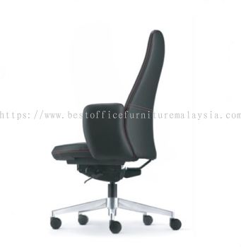 EVE DIRECTOR MEDIUM BACK LEATHER OFFICE CHAIR WITH ALUMINIUM BASE AND FIXED ARMREST -director office chair jalan ceylon | director office chair jalan kia peng | director office chair jalan perak