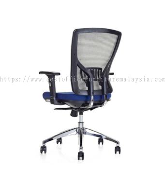 SANIE MEDIUM BACK ERGONOMIC MESH OFFICE CHAIR WITH ADJUSTABLE ARMREST AND CHROME BASE-ergonomic mesh office chair subang ss16 | ergonomic mesh office chair menjalara | ergonomic mesh office chair fast delivery 