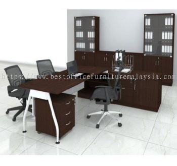 MADISON DIRECTOR OFFICE TABLE C/W SIDE CABINET SET - Top 10 Best Design Director Office Table | Director Office Table Serdang | Director Office Table Balakong | Director Office Table Mahkota Cheras