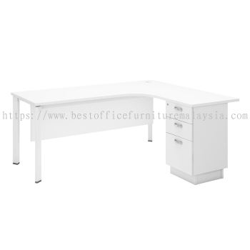 UTHILAH L SHAPE TABLE 3D RIGHT - Anniversary Sale L-Shape Office Table | L-Shape Office Table Seputeh | L-Shape Office Table Taman Desa | L-Shape Office Table Desa Pandan