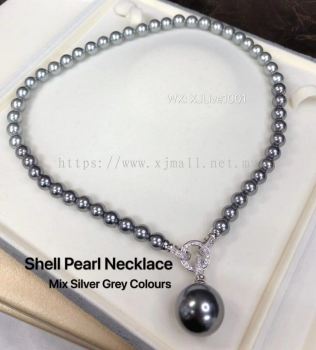 SHELL PEARL NECKLACE (黑Shellpearl)