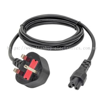 3 PIN (UK) TO C5 POWER CABLE