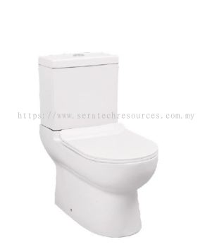 Flores Close-coupled Washdown WC Dual Flush 3/6L