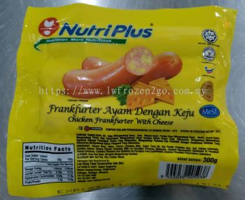 Nutriplus Chicken Frankfurter With Cheese 6pcs 300g