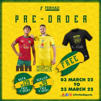 (PRE-ORDER) Kedah Darul Aman FC  2022 Home Jersey - FERHAD SPORTS