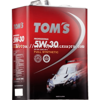 TOM'S PROFESSIONAL 5W-30 FULLY SYNTHTIC