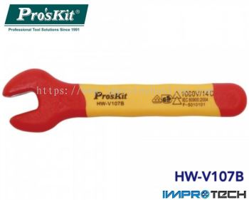 PRO'SKIT [HW-V107B] VDE 1000V Insulated SingleOpen End Wrench 7mm