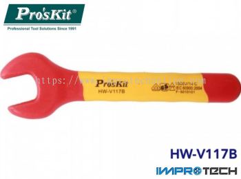 PRO'SKIT [HW-V117B] VDE 1000V Insulated SingleOpen End Wrench 17mm