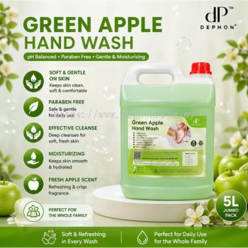 5 Liter Green Apple Hand Wash Soap Liquid Hand Soap