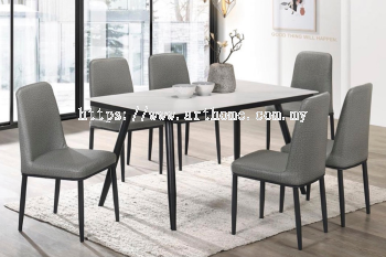 GENTNES CERAMIC DINING SET 1+6 (CRM 8014 (9119) + 20291)