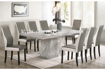 PRIMO RECTANGULAR MARBLE DINING SET 1+8 (1020T&L (5609-10) + H6035)