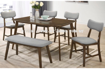 WOODEN DINING SET 1+4+B (SCIROCCO B + SCIROCCO B)