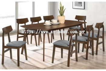 WOODEN DINING SET 1+8 (BIGWAY B + KEN B)