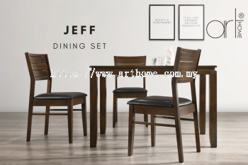 Jeff 1+4 Dining Set T:16249(120X75)-Cappuccino +  C:1704-PUB2-Cappuccino