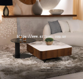 COFFEE TABLE (32105-VTBK/WT)