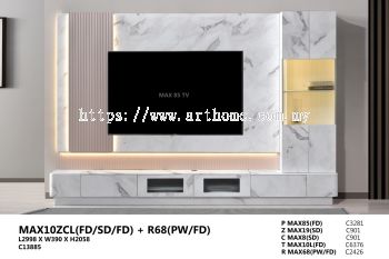 WALL TV CABINET - MAX10ZCL(FD/SD/FD) + R68(PW/FD) 