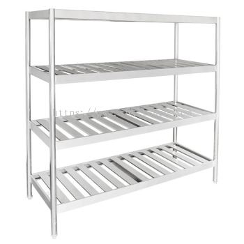 Stainless Steel 4 Tier Rack -Slatted