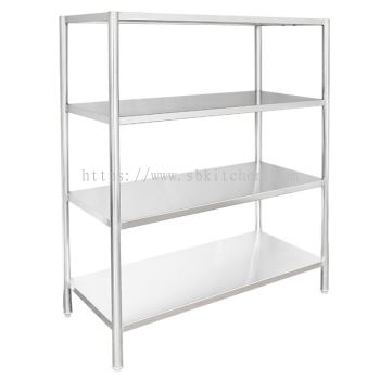 Stainless Steel 4 Tier Rack -Solid