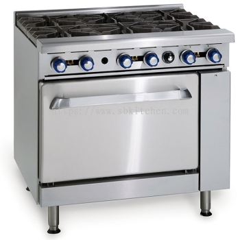 Open Burner with Oven -4 Burners, 6 Burders