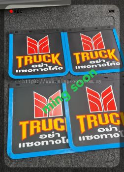 BLUE LINE TRUCK LORRY RUBBER MUDFLAPS 