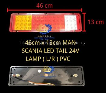 SCANIA LED TAIL 24V LAMP ( L/R ) PVC