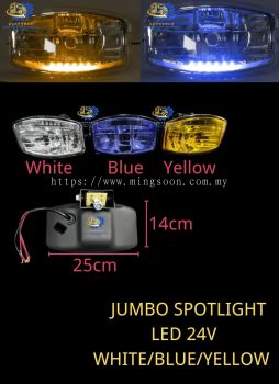 JUMBO SPOTLIGHT LED 24V WHITE BLUE YELLOW