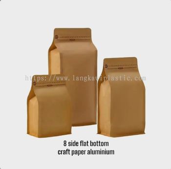 Flat bottom paper pouch 