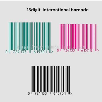 13 Digit International Barcode