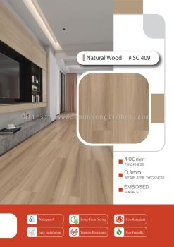 SPC Stone Polymer Natural Wood #SC 409 (4mm)