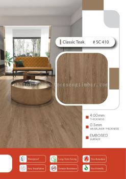 SPC Stone Polymer Classic Teak #SC 410 (4mm)