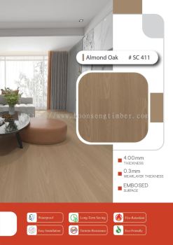 SPC Stone Polymer Almond Oak #SC 411 (4mm)