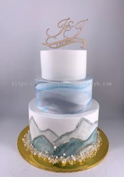 Ocean Breeze Wedding cake 