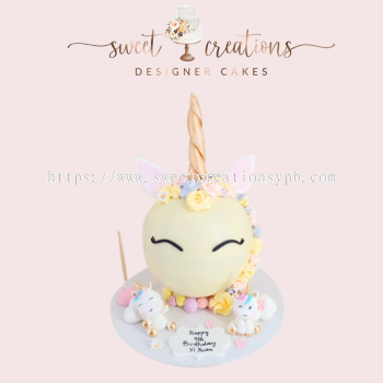 6" Animal - Unicorn Party Birthday Cake ( Bombshell Cake)